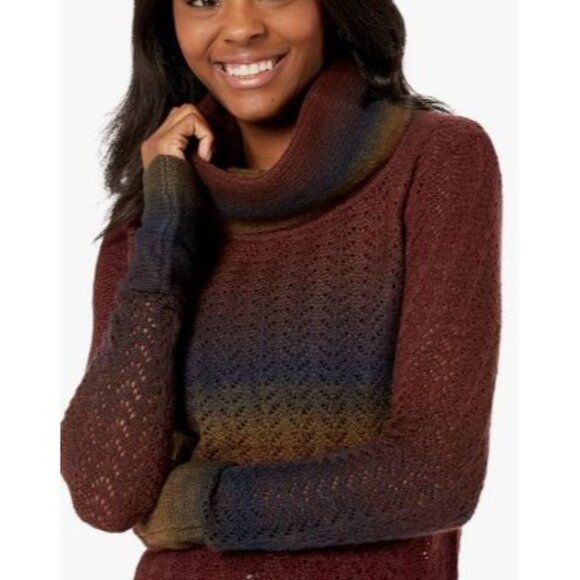 Royal Robbin’s Sutter Sweater Size Medium Cowl Neck Tunic NWT Knit $80 Deep Blue - Picture 9 of 12